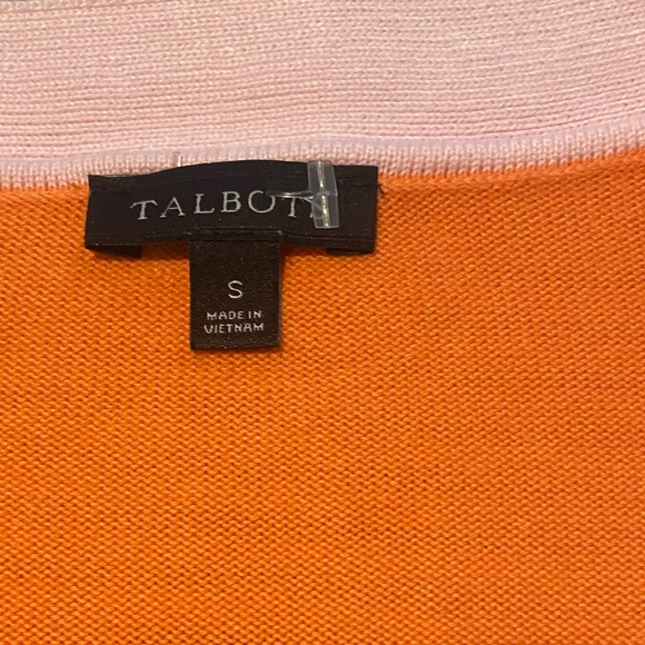 Small- Talbots- Beautiful Orange Cardigan- EUC! - Picture 6 of 6